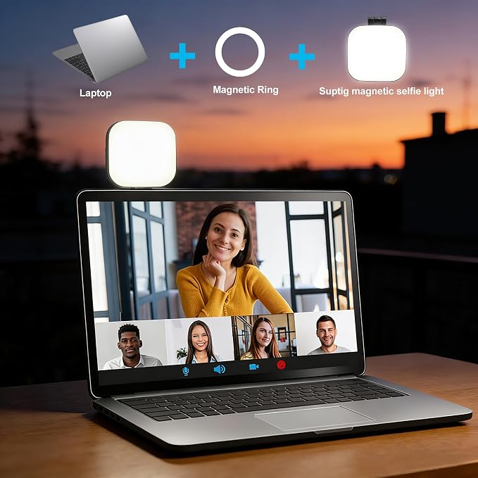 Suptig Magnetic Selfie Light, Selfie Light Phone Light Compatible for iPhone Magsafe, RGB 360° LED Ring Light for Phone with Mirror for Selfies/Photography/Vlog/TikTok/Video Conference - Image 7