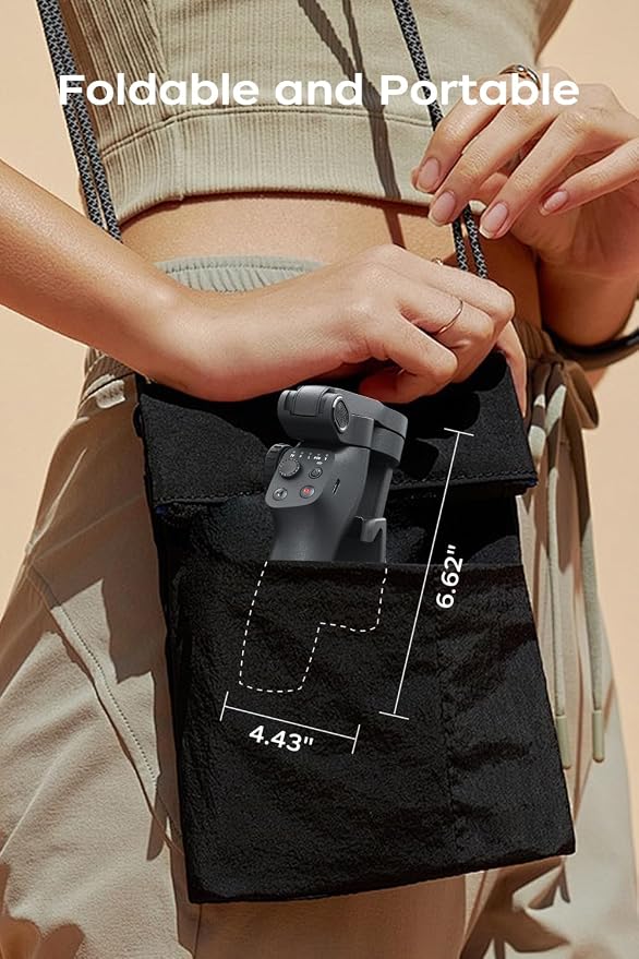 Gimbal Stabilizer for iPhone, Phone Stabilizer, Portable Foldable 3-Axis Phone Gimbal with Magnetic Fill Light for Android & iPhone 17 16 15 Pro Max, Ideal for Travel Vlogging - Image 6