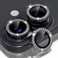 Choiche for iPhone 17 Camera Lens Protector Bling, Diamond-Black | Ultra HD, 9H Tempered Glass Camera Cover Screen Protector Metal Individual Ring Decoration Accessories, 2-Lens, 6.3-inch by Choiche