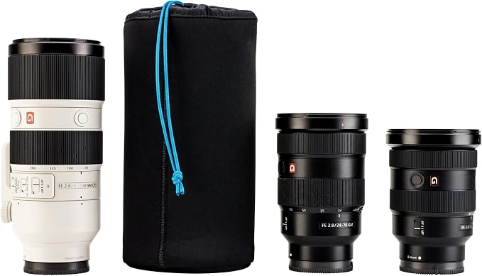 Tenba Tools Soft Lens Pouch for DSLR and Mirrorless Lenses 9x4.8 in. (23x12 cm) – Black (636-354) - Image 4