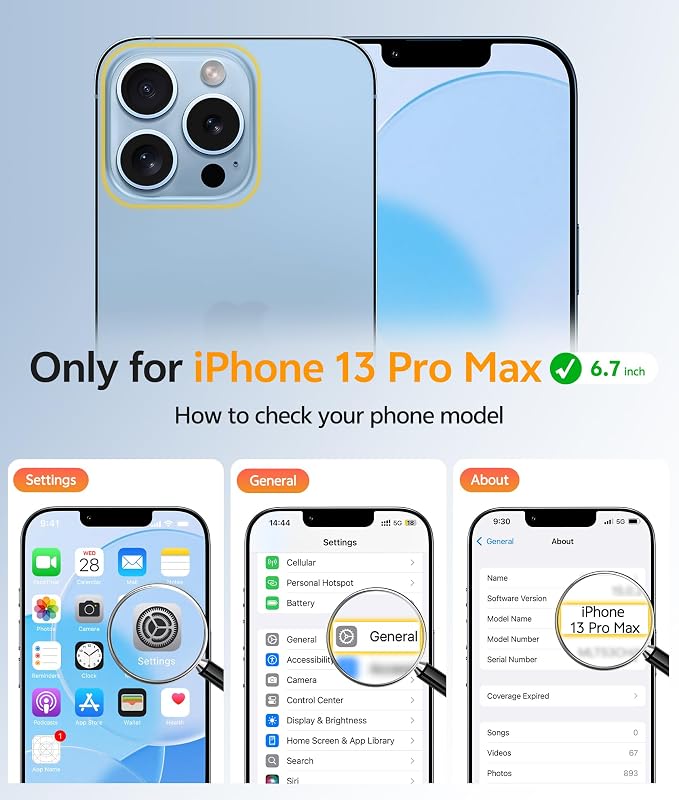 FNTCASE for iPhone 13 Pro Max Case, Fit for Magsafe, Full Camera Protection | Translucent Matte Magnetic Phone Back, 14FT Military Grade Drop Proof, Slim Shockproof Protective Cover, Light Blue - Image 2