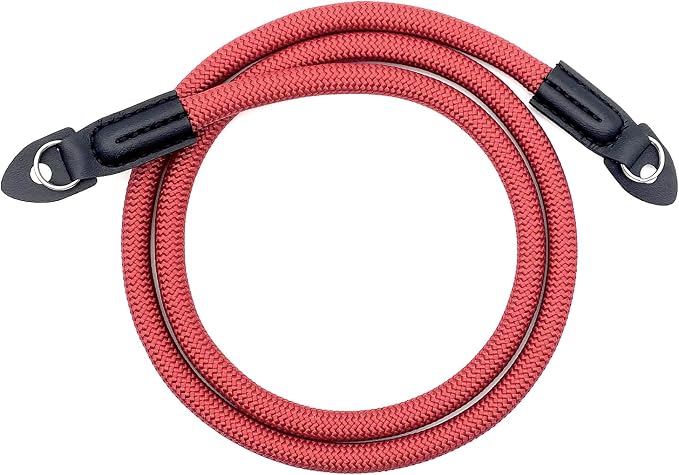Camera Strap Vintage 100cm Nylon Climbing Rope Camera Neck Shoulder Strap for Micro Single and DSLR Camera(Red) - Image 3