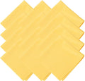 uxcell 12 Pcs Microfiber Cleaning Cloth for Glasses, 8 x 8 Inch Eyeglass Cleaning Cloth, Glasses Cleaner Wipes for Electronics Lenses Screens Cameras Cell Phones, Yellow by uxcell