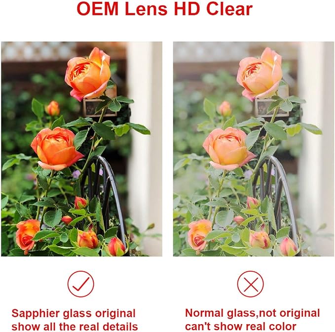 2 Pcs Back Rear Camera Lens Glass Replacement for iPhone XR 6.1 inches with pre-Installed Adhesive and Reparing Toolkit - Image 5