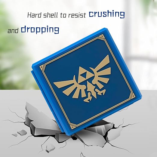 doepeBAE Game Card Case for Nintendo Switch,Portable Game Card Holder,Hard Shell Storage Case,Large Capacity Switch Card Organizer with 12 Card Slots (Z blue) - Image 4