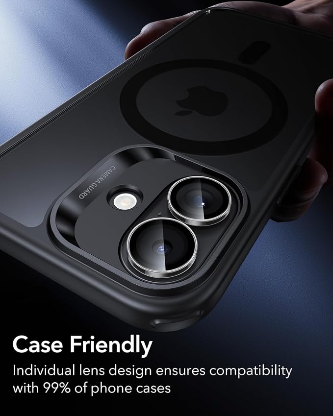 ESR 2 Pack Camera Lens Protector for iPhone 15/15 Plus/14/14 Plus, Ultra-tough HD Individual Lens Protectors, Scratch Resistant, Ultra-thin Tempered Glass, Armorite Series, Clear | Individual Camera Cover, 9H Tempered Glass, Original Camera Clarity, Sc... - Image 8