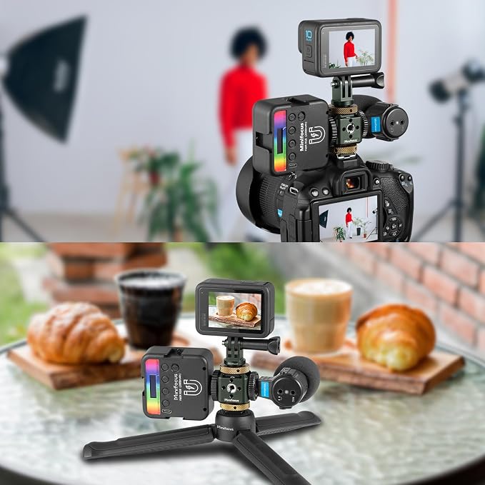 Camera Hot Shoe Extension Bracket Cold Shoe Mounts Adapter(Dark Green) | Aluminum Shoe Mount Holder with 1/4''&3/8'' Thread Hole and Arri-locating Hole, For Microphone LED Video Light - Image 7