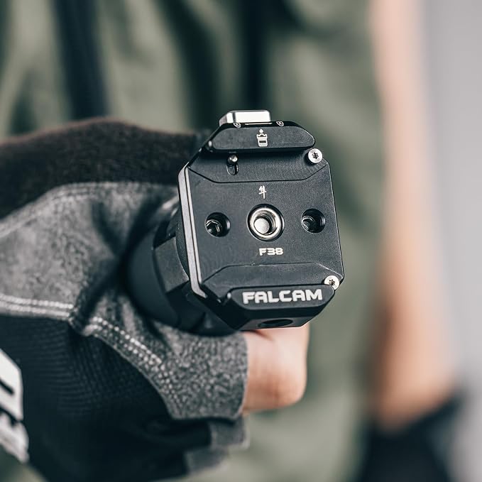 FALCAM F38 Quick Release Base V2 | Quick Release System, Base with 1/4" and 3/8" Screw Thread for Tripod, Monopod, Stabilizer, Slider - Image 4