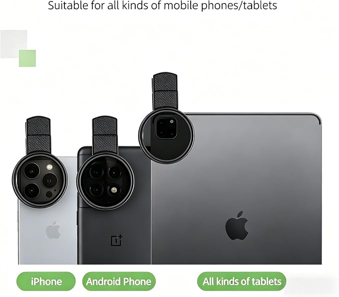 New CPL Phone Camera Filter Kit with Polarization, Universal Clip-On to Eliminate Glare & Boost Colors for iPhone 17 16 15 14 13 12 11 and Other Smart Phones Photography (52mm) - Image 6