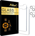 Ailun Screen Protector + Camera Lens Protector for iPhone 13 Mini, 2+2 Pack | 5.4 Inch, Tempered Glass, 2021 by Ailun