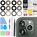 2PCS ASDAWN Back Rear Camera Lens Glass Replacement for iPhone 11 Pro and 11 Pro Max Camera Lens Replacement with Pre-Installed Adhesive + Installation Manual + Repair Tool Kit by ASDAWN