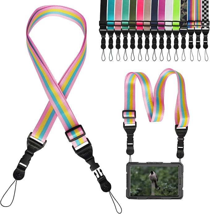 Camera Strap Kids, iPad Strap Nylon Neck Lanyard | for iPad/Samsung Tablet Case,Camera Binocular Crossbody Laptop Luggage Bag by Gowjaw