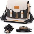 Cwatcun Midi Camera Sling Bag, Waterproof Crossbody Case with Tripod Holder | Camera/Photography Shoulder Messenger Bag for Canon, Nikon, Sony, Fuji DSLR/SLR/Mirrorless Camera, LensFits 1DSLR+2lenses. by FocusonCameraBag