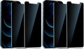 YMHML 4 Pack for iPhone 12 Pro Max Privacy Screen Protector Tempered Glass, Anti Spy Privacy Screen for iPhone 12 Pro Max Accessories, Case Friendly Private Film by YMHML