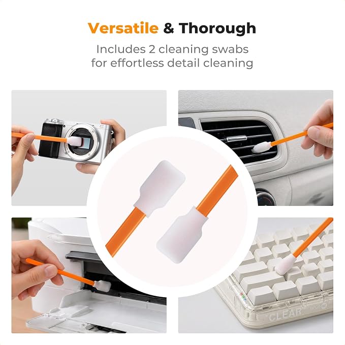 K&F CONCEPT 6-in-1 Keyboard Cleaning Brush Kit for Camera, Lens, PC,Pink | Soft Bristles, Easy to Clean, Includes 4 Brush Sizes for Precise, Scratch-Safe Cleaning of Various Devices,MK11 - Image 8