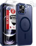 LeYi for iPhone-12-Pro-Max Phone Case Blue:[ Screen Protector X2+ Camera Cover X2] iPhone12 Promax Cases Compatible with Magsafe Funda para i 12Pro Max Magnetic Protective Heavy Duty Slim, Blue by LeYi