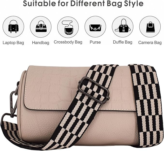 Replacement Purse Strap Shoulder Strap Adjustable Crossbody Strap for Women Crossbody Wide Shoulder Bag - Image 6