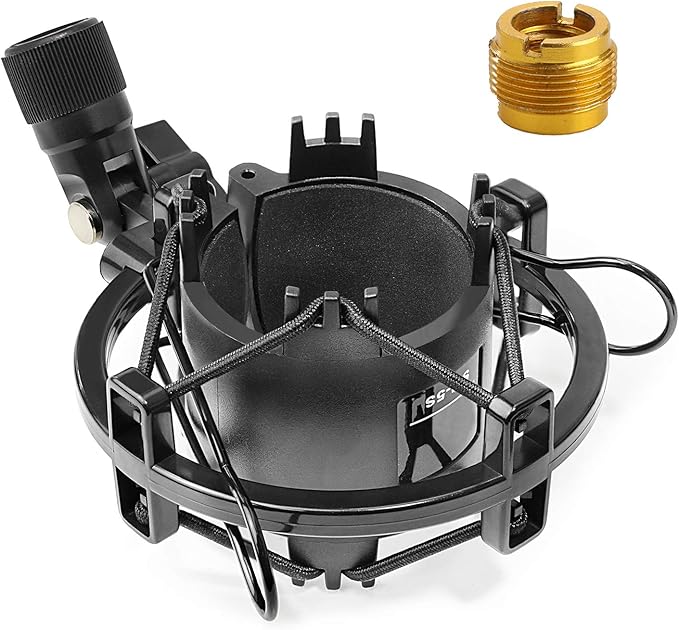 SUNMON AT2020 Shock Mount, Shock Mount Stand Reduces Vibration Noise for Audio Technica AT2020 AT2035 AT4040 AT2020USB ATR2500x Condenser Micphone by sunmon