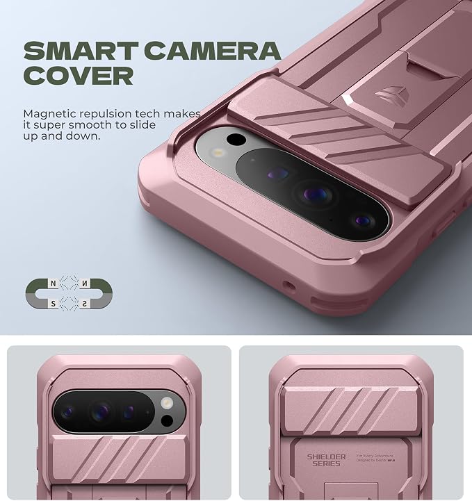 Dexnor Case for Google Pixel 10/10 Pro, Peony Pink - Image 3
