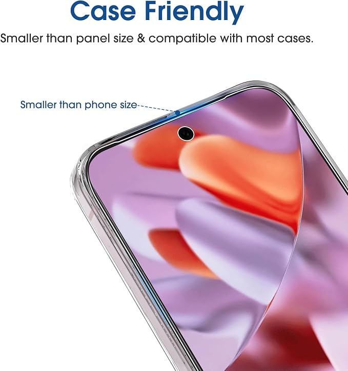 amFilm OneTouch for Google Pixel 9 Pro XL Screen Protector Tempered Glass | 30s Auto-Alignment, Bubble Free, Scratch & Drop Protection, HD Clear, 2 Pack (Pixel 9 XL-6.8") - Image 6