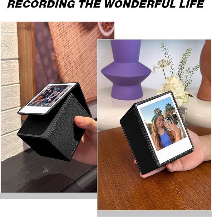Picture Holder Case for Polaroid Now/600/I-Type/Wide Camera, Black | Photo Holder Storage Case for Polaroid, Vertical Photo Protection Case, Can Hold 50+ Films, Only One - Image 7