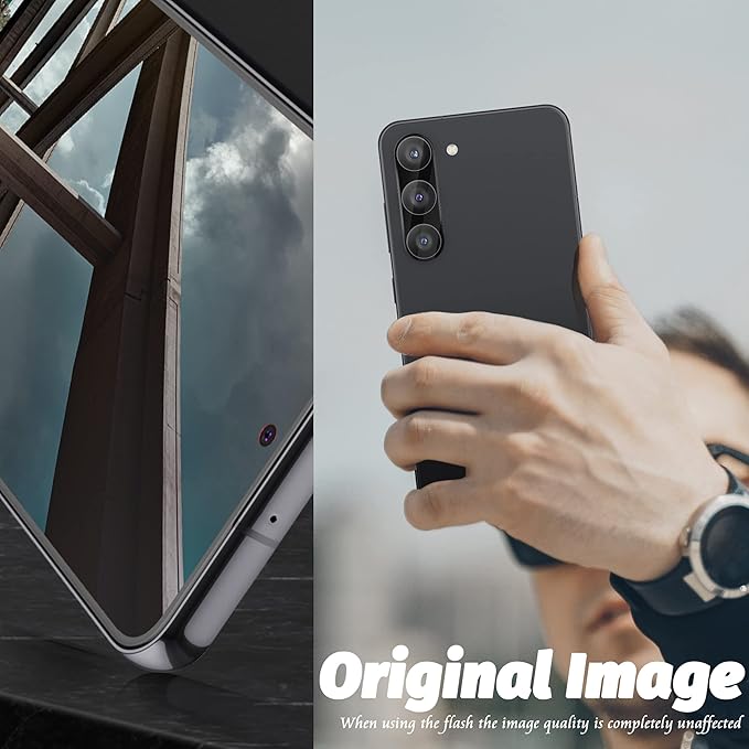 Orzero (3 Pack) Camera Lens Protector Compatible for Samsung Galaxy S24/S23/S23 Plus (Not for S24 Plus/S23 FE) Protector de Cámera Tempered Glass 9H Precise Camera Cutouts Anti-Scratch Does Not Affect Night Shots and Flash - Image 4