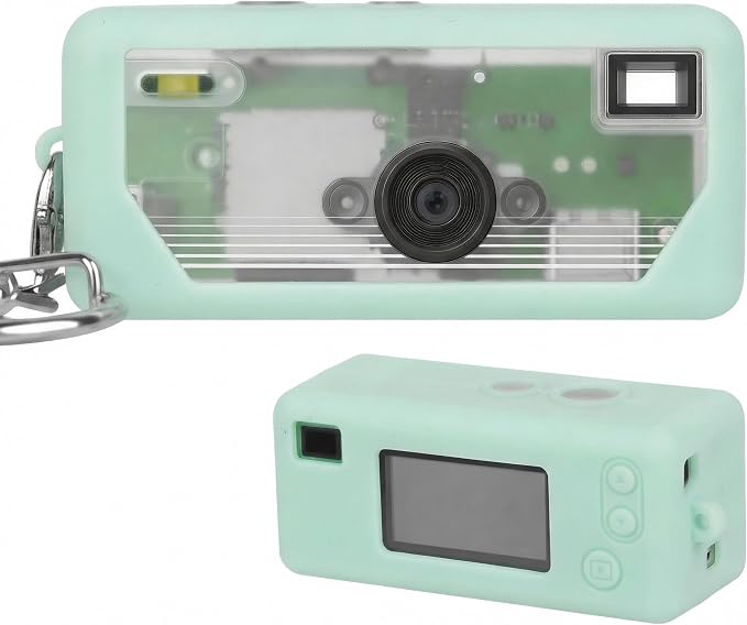 Silicone Case for Kodak CHARMERA Millennium Keychain Mini Digicam Blind Box | Soft Keychain Camera Sleeve, Precise Cutouts, For Collectors & Daily Carry, Light Green by paiyule