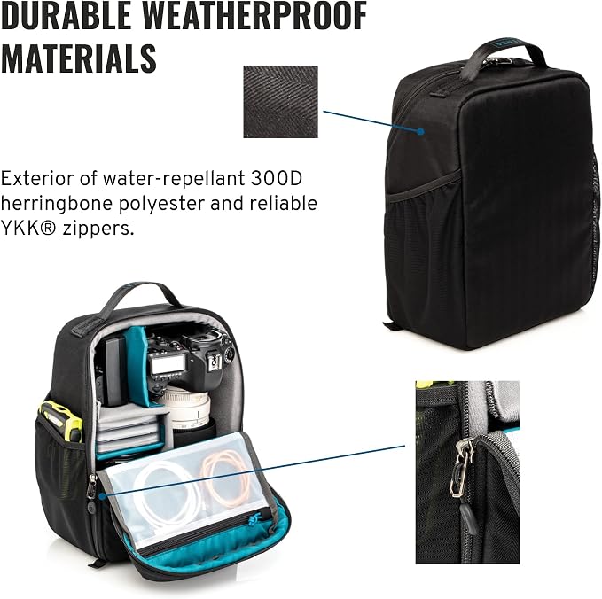 Tenba BYOB 10 DSLR Backpack Insert - Turns any bag into a camera bag for DSLR and Mirrorless cameras and lenses – Black (636-624) - Image 5