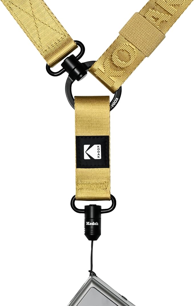 KODAK Multi-Purpose Camera Strap (Khaki) - Quick-Detach System, Lightweight, Durable Metal Swivels, Multiple Usages, SLR Cameras, Compact Cameras, Smart Phones - Image 4