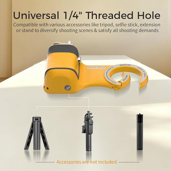 Upgraded Mag-Safe Magnetic Camera Handle Grip with Extended Magnetic Phone Mount with Carabiner & Thumb Rest, Detachable Rechargeable Shutter Remote Compatible with iPhone Pro Max for Video Calls/TK - Image 7