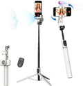 AOCHUAN Auto Face Tracking Tripod 360 Rotation w/Remote Control,Single-axis Phone Gimbal for iPhone Android w/RGB Light,Phone Tripod Follow You for Video Recording,TikTok Vlogging(M2Pro White) by AOCHUAN
