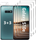 [3+3 Pack] Galaxy S10e Screen Protector + Camera Lens Protector, HD Tempered Glass Film, 9H Hardness, Scratch Resistant, Easy Installation, Bubble Free, Screen Protector for Samsung Galaxy S10e by LXXMSXH