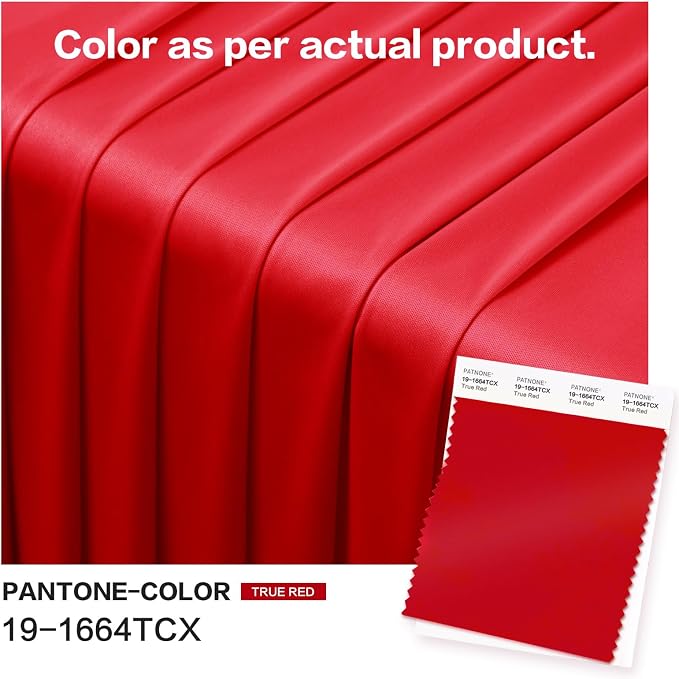 10x12 ft Red Backdrop Curtains for Weddings Parties, Birthdays and Photos | 2 Panels 5x12 ft, Wrinkle-Free Polyester Drapes, Washable, Ironable, 4 in Rod Pocket for Baby Showers Photography Background - Image 5