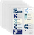 Business Card Holder Sleeves (100 Pack for 2000 Cards) for 3 Ring Binder | Heavyweight Plastic Sheet Protect, Each Sleeve Holds 2x3.5 Namecards, 3-Hole Punched by Unknown