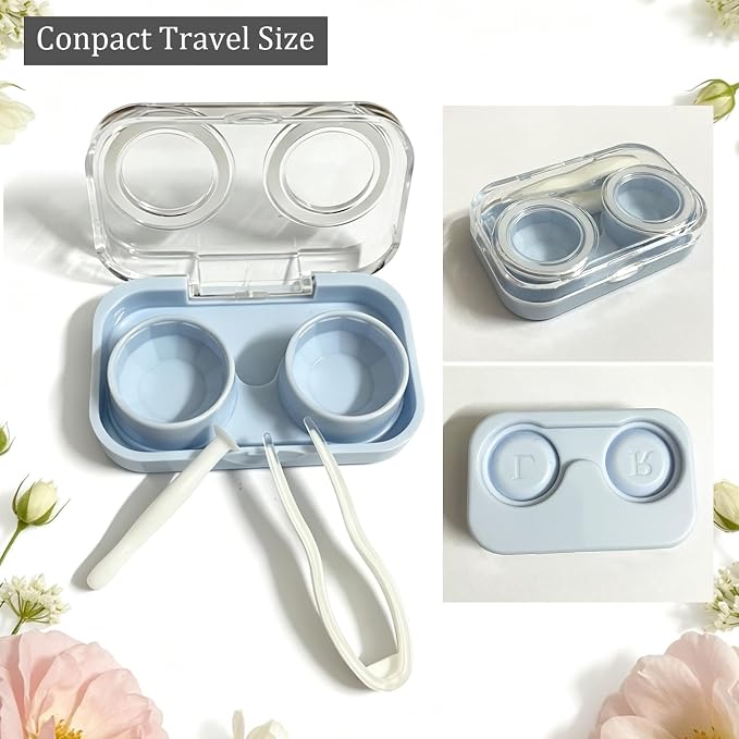 Contact Lens Case, Travel Size Cute Colored Contact Lenses Applicator Remover Tool Kit for Daily Outdoor (4 Pack) - Image 2