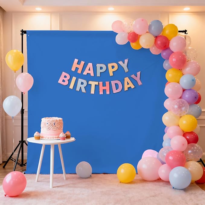 Royal Blue Photography Backdrop for Photoshoot, Fabric 8x10ft | Polyester Studio Photo Backgrounds, Non Reflective, Easy to Hang, for Portrait Shoot, Product, Party Decor, Video Creation - Image 3