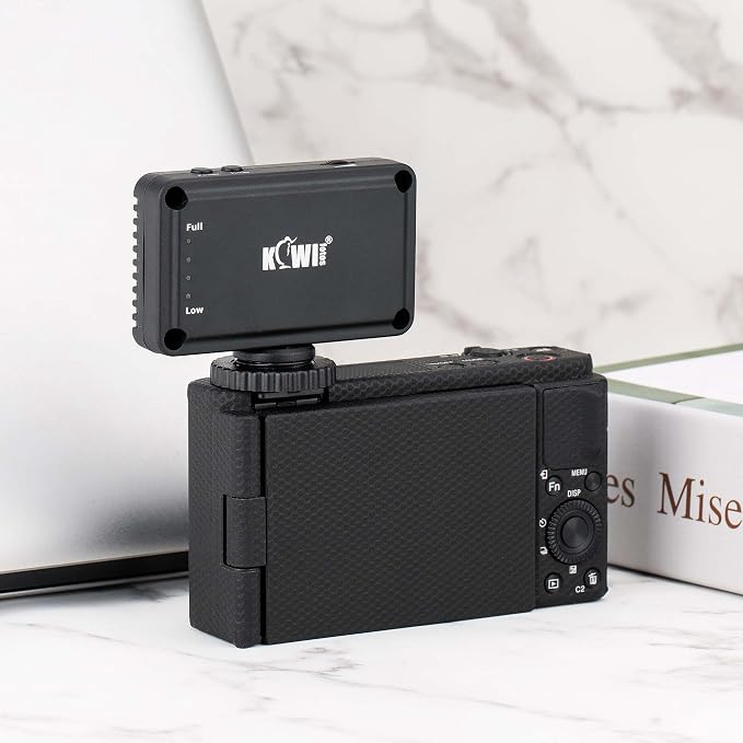 Kiwifotos Mini LED Light Flash for Sony ZV-1F ZV1F ZV-1 II ZV1 ZV-E10 II | for Canon PowerShot V1 EOS R50 R50V R100 R10 M50 & More Cameras, Accessories for Vlog Shooting Record, Portable Rechargeable - Image 9