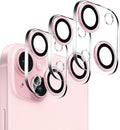 Dengduoduo 3 Pack Tempered Glass Camera Lens Protector for iPhone 15 6.1" & for iPhone 15 Plus 6.7", Ultra HD, 9H Hardness, Anti-Scratch, Case Friendly, Easy to Install [No Affect on Night Shots] by Dengduoduo