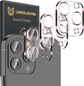 UniqueMe 3 Pack Lens Protector for iPhone 13 Pro/Pro Max 6.1/6.7"-Pink | Case Friendly, New version, Scratch-Resistant, Easy Installation by UniqueMe
