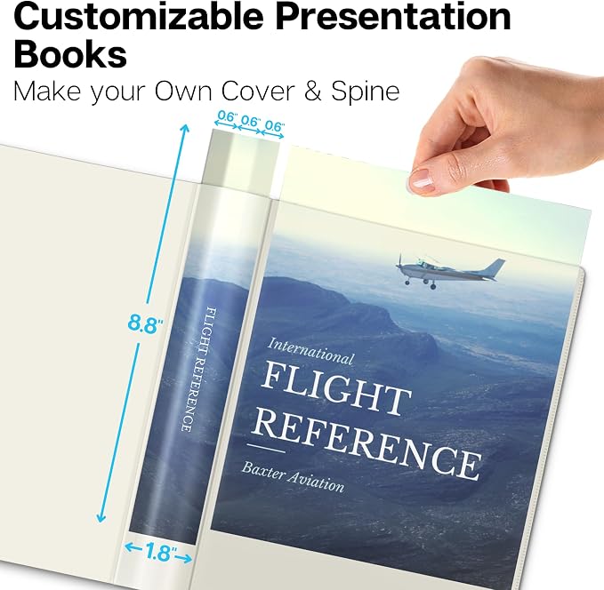 Dunwell Presentation Book 24-Pocket 5.5x8.5, Plastic Sleeves, 2-Pack, Ivory | Acid-Free Poly, Displays 48 Pages, Tear-Resistant Sleeves, Ideal for Documents & Artwork - Image 4