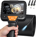 50FT Endoscope Camera with Light-1080P HD Borescope Inspection Camera | IP67 Waterproof Sewer Tools with 8 Adjustable LEDs,Snake Cameras with 4.3" IPS Screen for Plumbing & Automotive Engines by Unknown