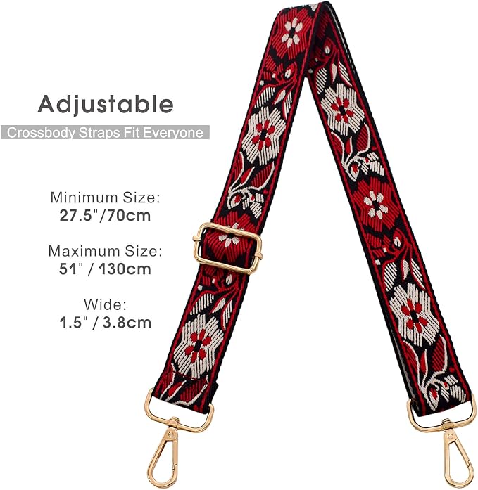 Replacement Purse Strap Shoulder Strap Adjustable Crossbody Strap for Women Crossbody Wide Shoulder Bag - Image 3