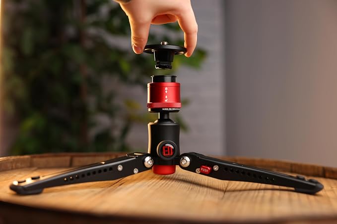 IFOOTAGE Cobra 3 Base,Monopod Base,Portable Tabletop Mini Tripod Mount with 360° Degree Rotatable Ball-Head,Quick Release Platform,Compatibility Cobra 2,Max Load 17.6 lbs - Image 6