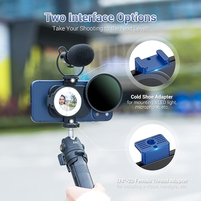 Upgraded 67mm CPL Filter for iPhone 17, Lens Filter Adapter Pouch Set for iPhone 17 16 15 14 Pro Pro Max Plus Air, Magnetic Phone Lens Filter Ring with 1/4-20" & Cold Shoe Pull-Out to Fit 17 Pro Max - Image 5