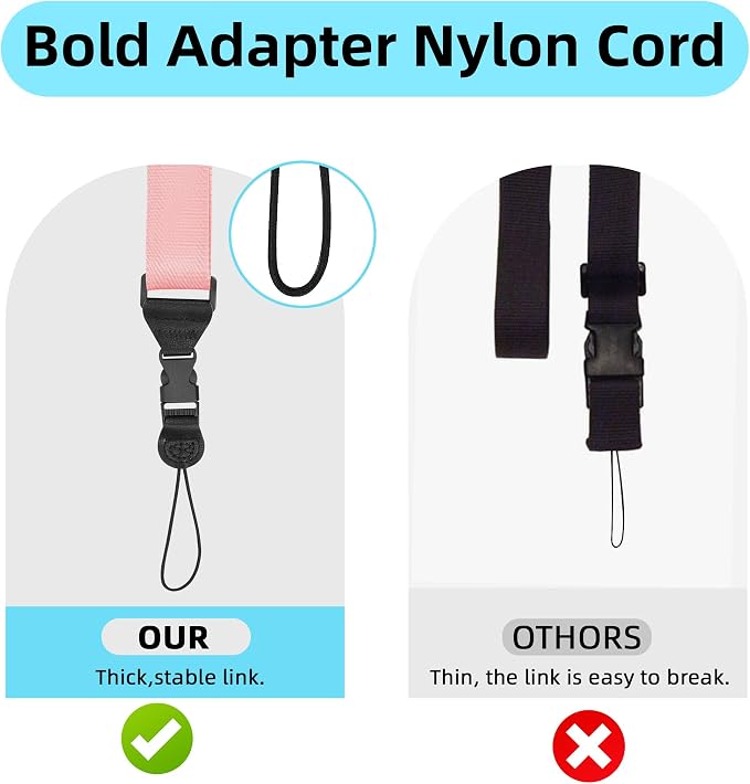 3 Pack Adjustable Shoulder Strap, iPad Strap Nylon Neck Lanyard | for iPad/Samsung Tablet Case,Camera Binocular Crossbody Laptop Luggage Bag - Image 3
