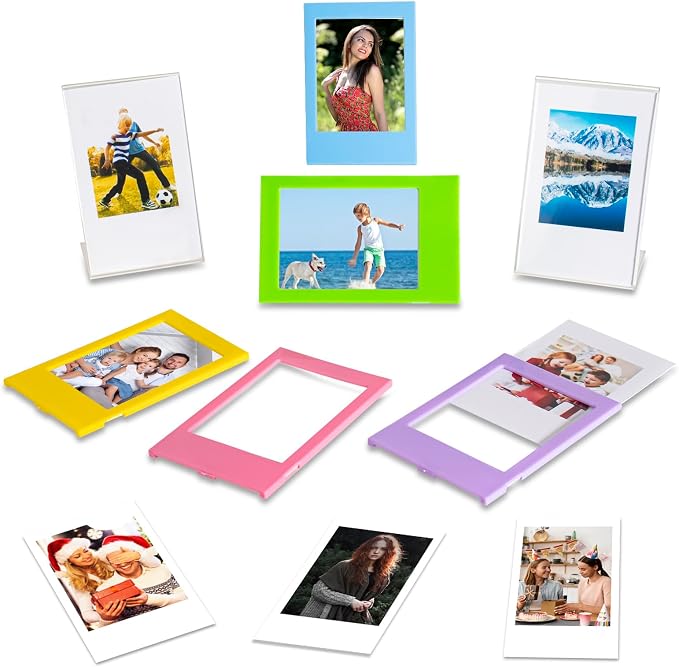 Camera Accessories Kit Bundle for Instax Mini 13 12 11-Frost Blue | Include Mini Photo Album,Film Frames,Wall Hang Frames,Border Stickers,Corner Stickers - Image 3