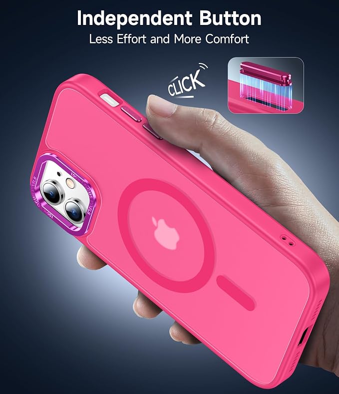 LeYi for iPhone-11 Phone Case Pink Compatible with MagSafe Magnetic[ Screen Protector X2 + Camera Cover X2] Funda para ipone 11case Military Grade Protective Cover Cases for i Phone 11 iphone11, Pink - Image 5