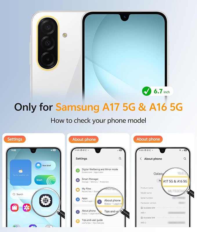 FNTCASE for Galaxy A17/A16 5G Phone Case, Fit for Magsafe, Screen Protector | Translucent Matte, 14FT Military Grade Drop Protection, Slim Shockproof Protective, for Samsung A 17 A 16 Cover, Teal - Image 2