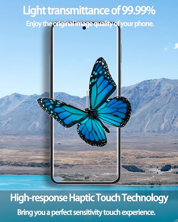 IMBZBK 9 in 1 for Samsung Galaxy Z Flip 4 5G Screen Protector | 9H+ Hardness, Military Grade Shatterproof, Case Friendly, Bubble Free Easy Installation Frame, 3+3+3 Pack - Image 7