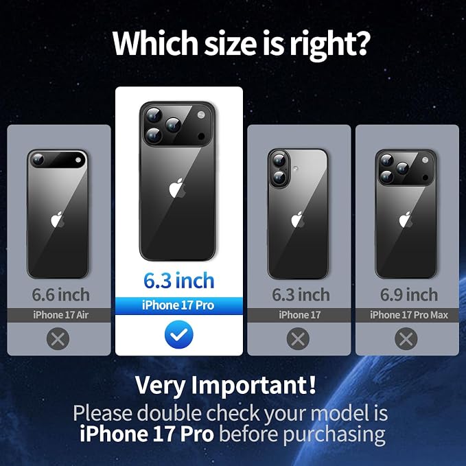 Camera Stand Case for iPhone 17 Pro, [Compatible with MagSafe] [Lens Cover] 2025 Version Military Grade Protective Soft Case for iPhone 17 Pro 6.3 inch Men Women, Black - Image 6